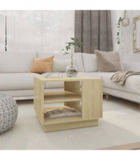 vidaXL Coffee Table Sonoma Oak 55x55x43 cm Engineered Wood