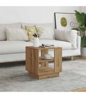vidaXL Coffee Table Artisan Oak 40x40x43 cm Engineered Wood