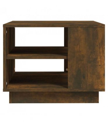 vidaXL Coffee Table Smoked Oak 55x55x43 cm Engineered Wood