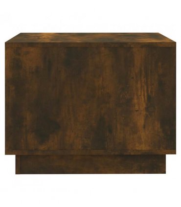 vidaXL Coffee Table Smoked Oak 55x55x43 cm Engineered Wood