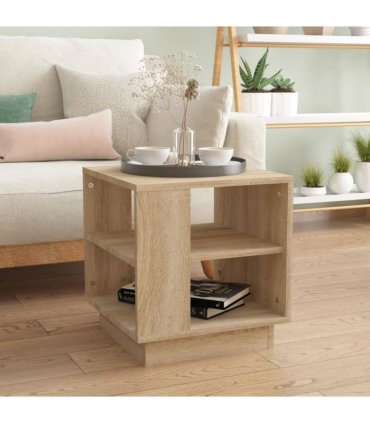 vidaXL Coffee Table Sonoma Oak 40x40x43 cm Engineered Wood