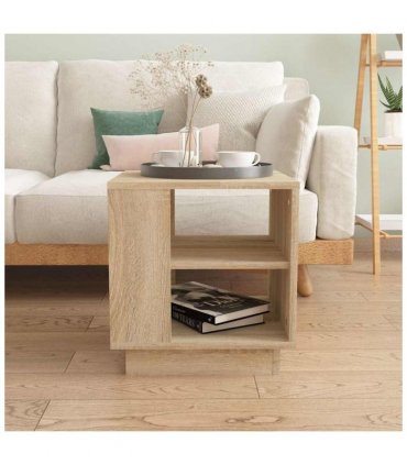 vidaXL Coffee Table Sonoma Oak 40x40x43 cm Engineered Wood