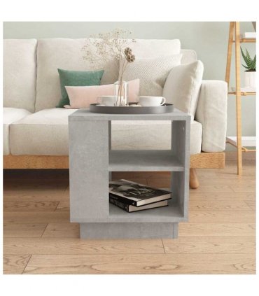 vidaXL Coffee Table Concrete Grey 40x40x43 cm Engineered Wood