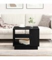 vidaXL Coffee Table Black Oak 55 x 55 x 42 cm Engineered Wood