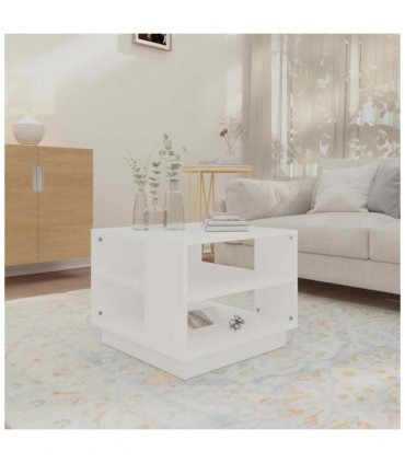 vidaXL Coffee Table White 55x55x43 cm Engineered Wood