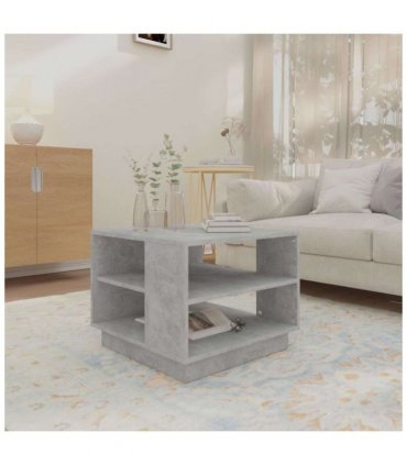 vidaXL Coffee Table Concrete Grey 55x55x43 cm Engineered Wood