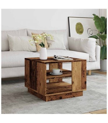 vidaXL Coffee Table Old Wood 55x55x42 cm Engineered Wood