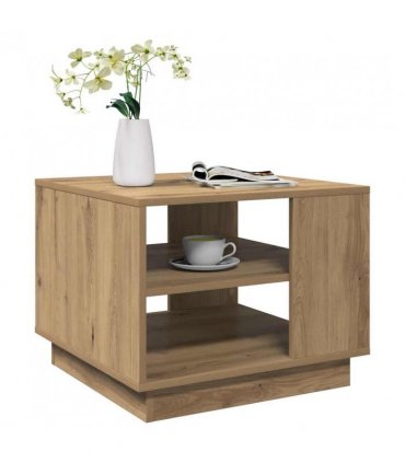 vidaXL Coffee Table Artisan Oak 55x55x42 cm Engineered Wood