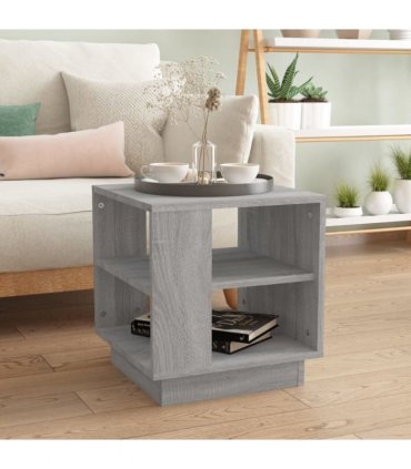 vidaXL Coffee Table Grey Sonoma 40x40x43 cm Engineered Wood