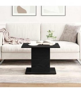 vidaXL Coffee Table Black Oak 55.5 x 55.5 x 40 cm Engineered Wood