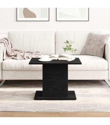 vidaXL Coffee Table Black Oak 55.5 x 55.5 x 40 cm Engineered Wood