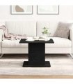 vidaXL Coffee Table Black Oak 55.5 x 55.5 x 40 cm Engineered Wood