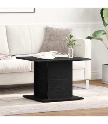 vidaXL Coffee Table Black Oak 55.5 x 55.5 x 40 cm Engineered Wood