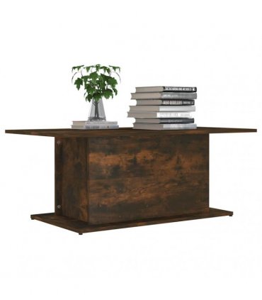 vidaXL Coffee Table Smoked Oak 102x55.5x40 cm Engineered Wood
