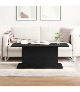 vidaXL Coffee Table Black Oak 102 x 55.5 x 40 cm Engineered Wood