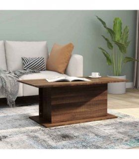 vidaXL Coffee Table Brown Oak 102x55.5x40 cm Engineered Wood
