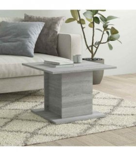 vidaXL Coffee Table Grey Sonoma 55.5x55.5x40 cm Engineered Wood