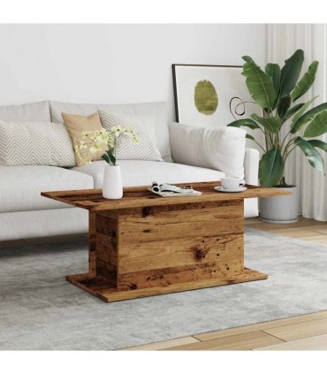 vidaXL Coffee Table Old Wood 102x55.5x40 cm Engineered Wood