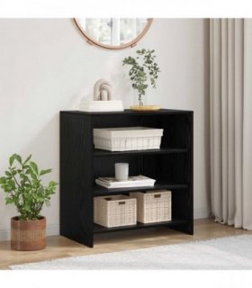 vidaXL Sideboard Black 70 x 41 x 75 cm Engineered Wood — Colour: Black oak