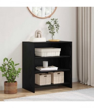 vidaXL Sideboard Black 70 x 41 x 75 cm Engineered Wood — Colour: Black oak