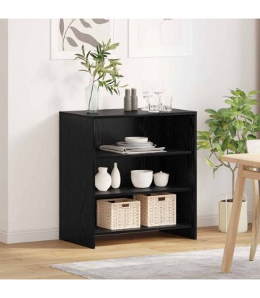vidaXL Sideboard Black 70 x 41 x 75 cm Engineered Wood — Colour: Black oak