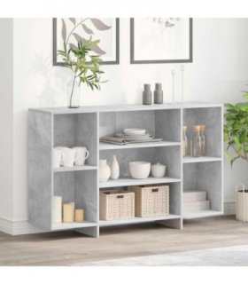 vidaXL Sideboard Concrete Grey 120x30x75 cm Engineered Wood