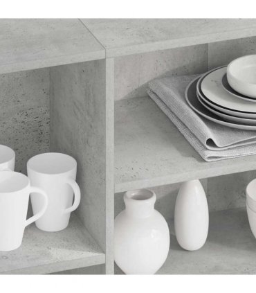 vidaXL Sideboard Concrete Grey 120x30x75 cm Engineered Wood