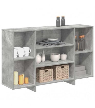 vidaXL Sideboard Concrete Grey 120x30x75 cm Engineered Wood