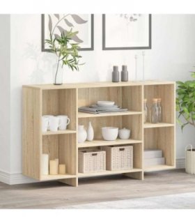 vidaXL Sideboard Sonoma Oak 120x30x75 cm Engineered Wood