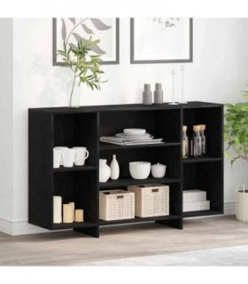 vidaXL Sideboard Black Oak 120 x 30 x 75 cm Engineered Wood
