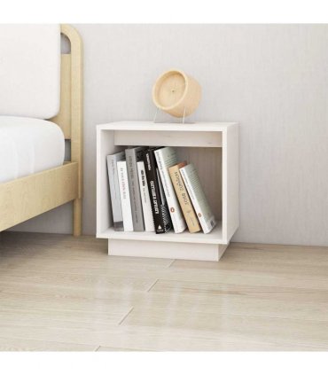 vidaXL Bedside Cabinets 2 pcs White 40x30x40 cm Solid Wood Pine