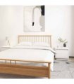 vidaXL Bedside Cabinets 2 pcs White 35x34x32 cm Solid Wood Pine