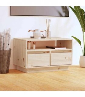 vidaXL TV Cabinet 60x35x37 cm Solid Wood Pine — Colour: brown