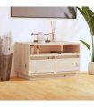 vidaXL TV Cabinet 60x35x37 cm Solid Wood Pine — Colour: brown