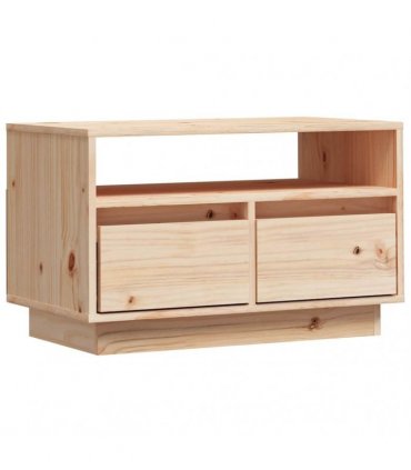 vidaXL TV Cabinet 60x35x37 cm Solid Wood Pine — Colour: brown