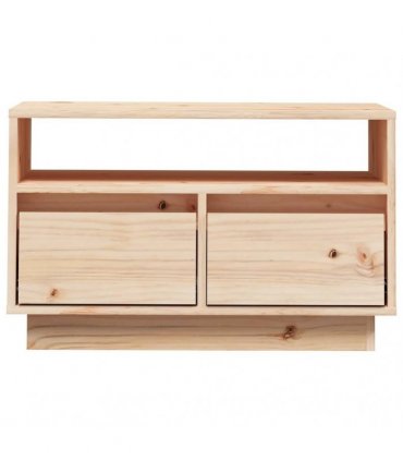 vidaXL TV Cabinet 60x35x37 cm Solid Wood Pine — Colour: brown