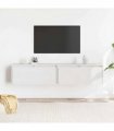 vidaXL Wall Cabinets 2 pcs White 80x30x35 cm Solid Wood Pine