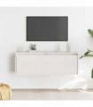 vidaXL Wall Cabinet White 100x30x35 cm Solid Wood Pine