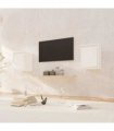 vidaXL Wall Cabinets 2 pcs White 30x30x40 cm Solid Wood Pine