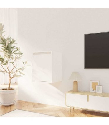vidaXL Wall Cabinets 2 pcs White 30x30x40 cm Solid Wood Pine