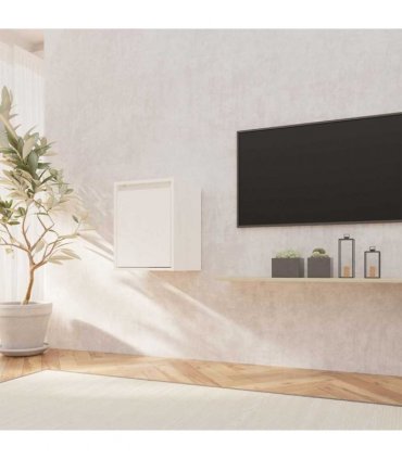 vidaXL Wall Cabinet White 30x30x40 cm Solid Wood Pine
