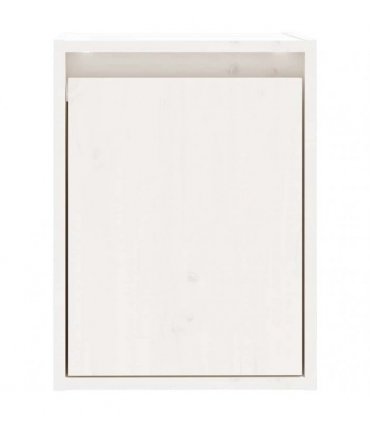 vidaXL Wall Cabinet White 30x30x40 cm Solid Wood Pine