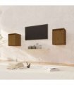 vidaXL Wall Cabinets 2 pcs Honey Brown 30x30x40 cm Solid Wood Pine