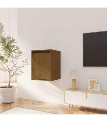 vidaXL Wall Cabinets 2 pcs Honey Brown 30x30x40 cm Solid Wood Pine