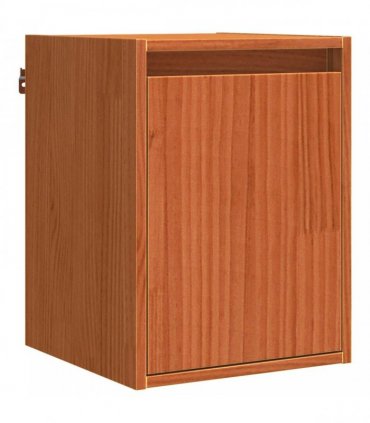 vidaXL Wall Cabinet Wax Brown 30 x 30 x 40 cm Solid Pine Wood