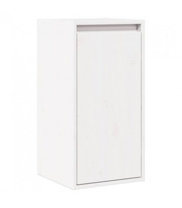 vidaXL Wall Cabinet White 30x30x60 cm Solid Wood Pine