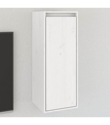 vidaXL Wall Cabinet White 30x30x80 cm Solid Wood Pine