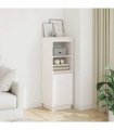vidaXL Highboard White 37x34x110 cm Solid Wood Pine