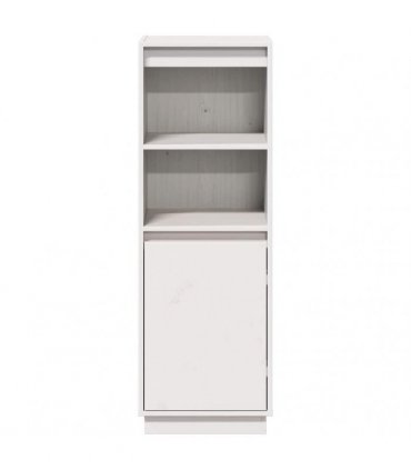 vidaXL Highboard White 37x34x110 cm Solid Wood Pine