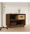 vidaXL Shoe Cabinet Honey Brown 60x34x45 cm Solid Wood Pine